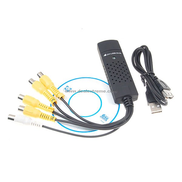 EasyCAP 4-Channel 4-Input USB 2.0 DVR Video Capture